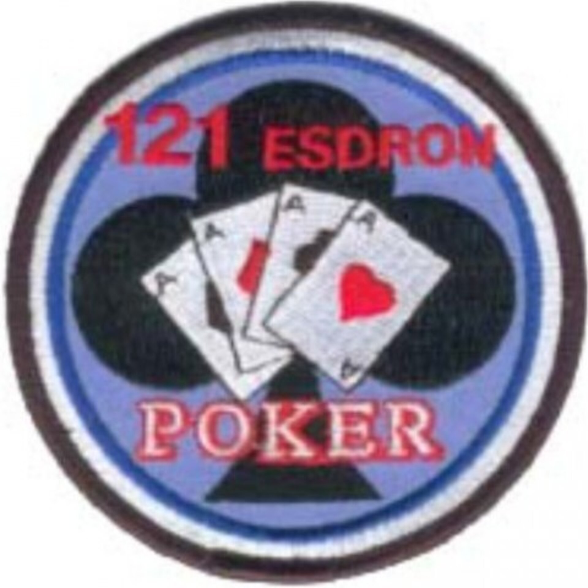Parche 121 Escuadrón Poker trébol ALA 12. Escudo bordado - 1