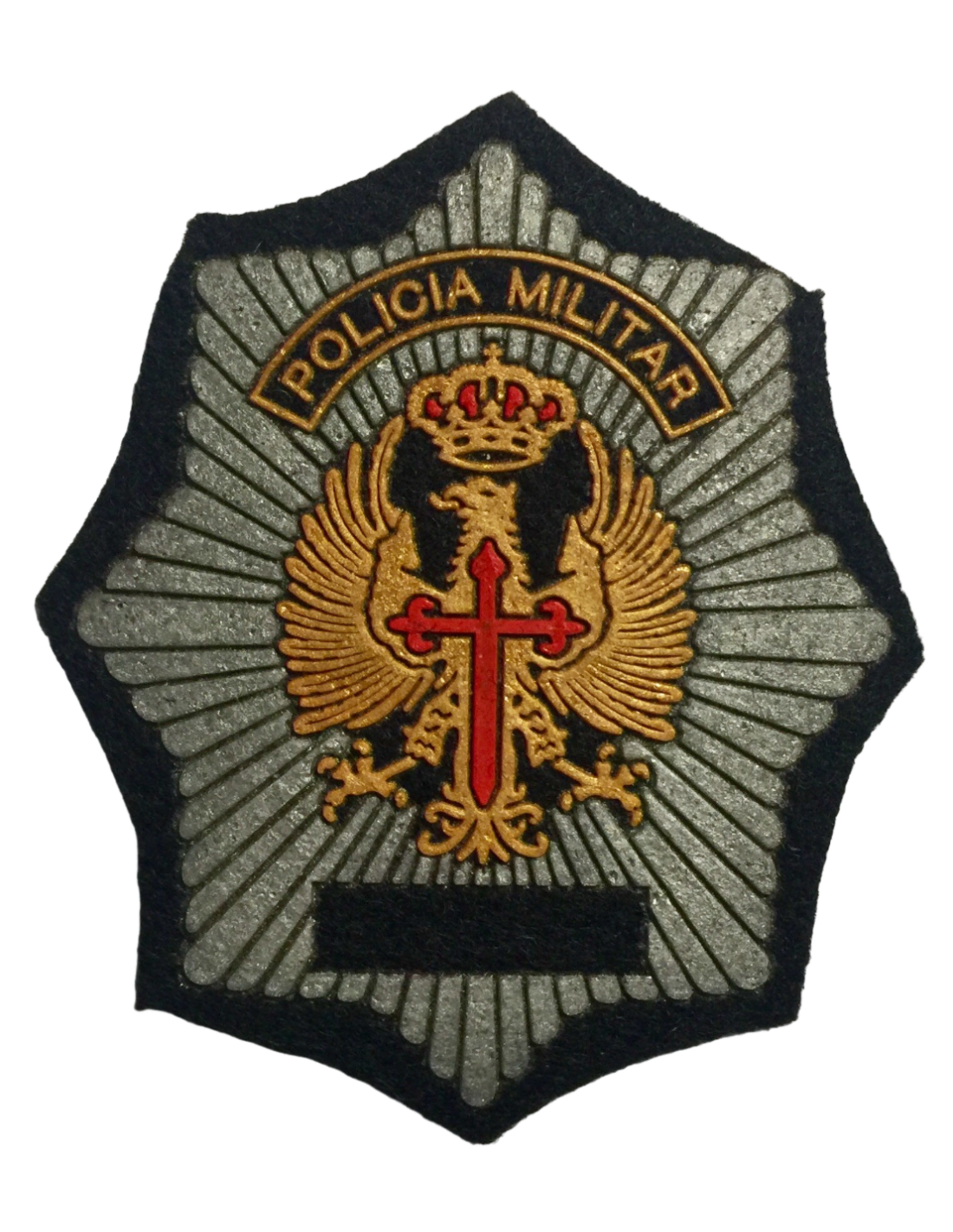 PLACA PVC IDENTIFICATIVA DE PECHO POLICÍA MILITAR COLOR - 1