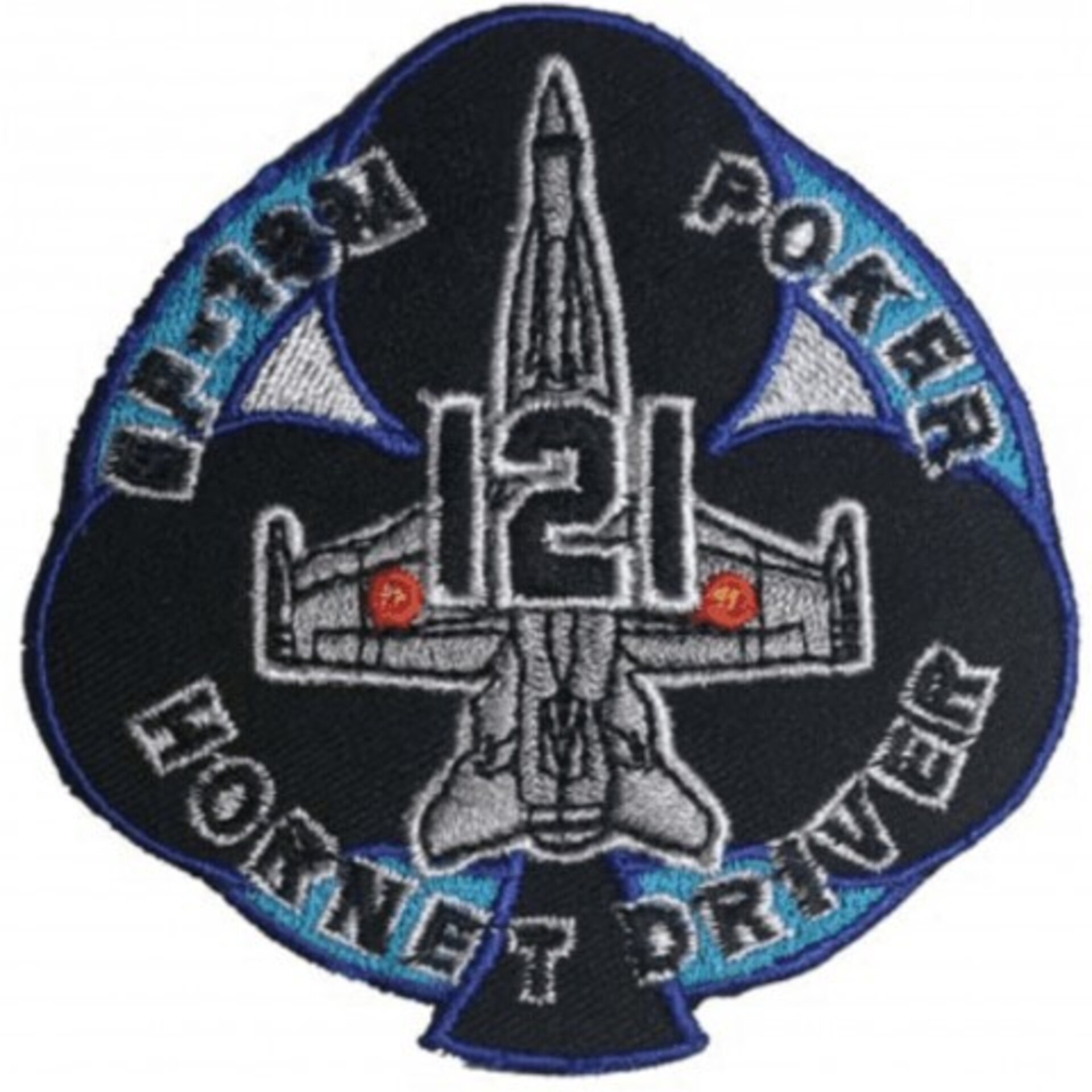 Parche 121 POKER Hornet Driver EF18-M ALA 12 escudo bordado - 1