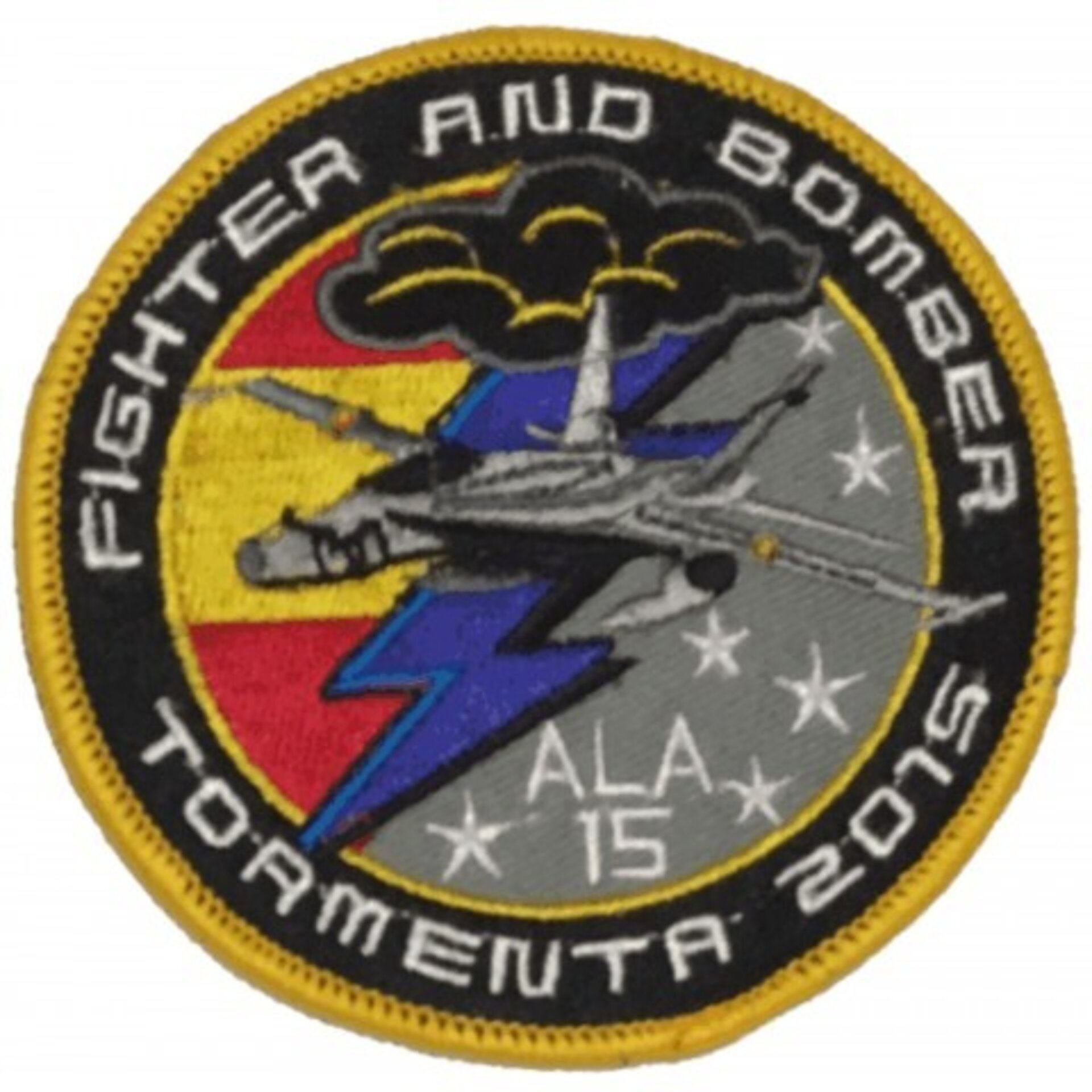Parche ALA 15 Tormenta 2015 Fighter and Bomber escudo bordado - 1