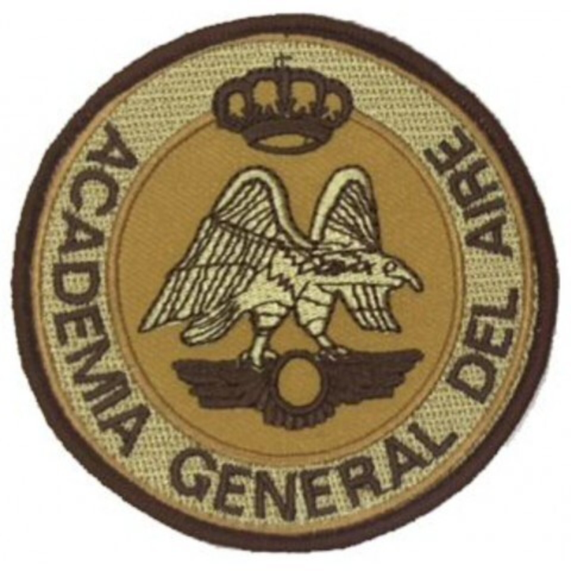 Parche Academia General del Aire árido uniformidad desierto escudo bordado - 1