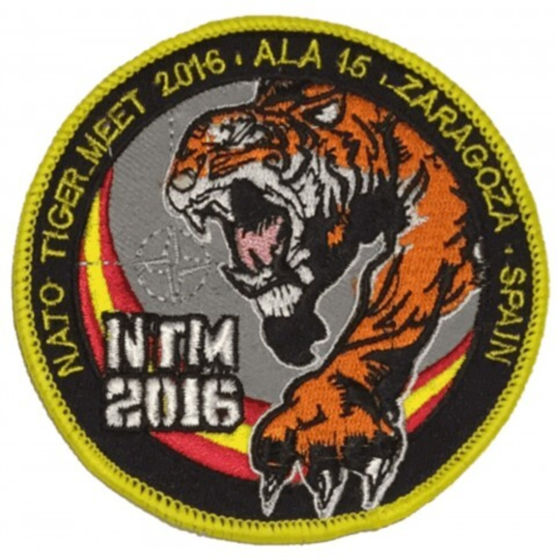 Parche bordado ALA 15 NATO Tiger Meet Zaragoza escudo bordado - 1
