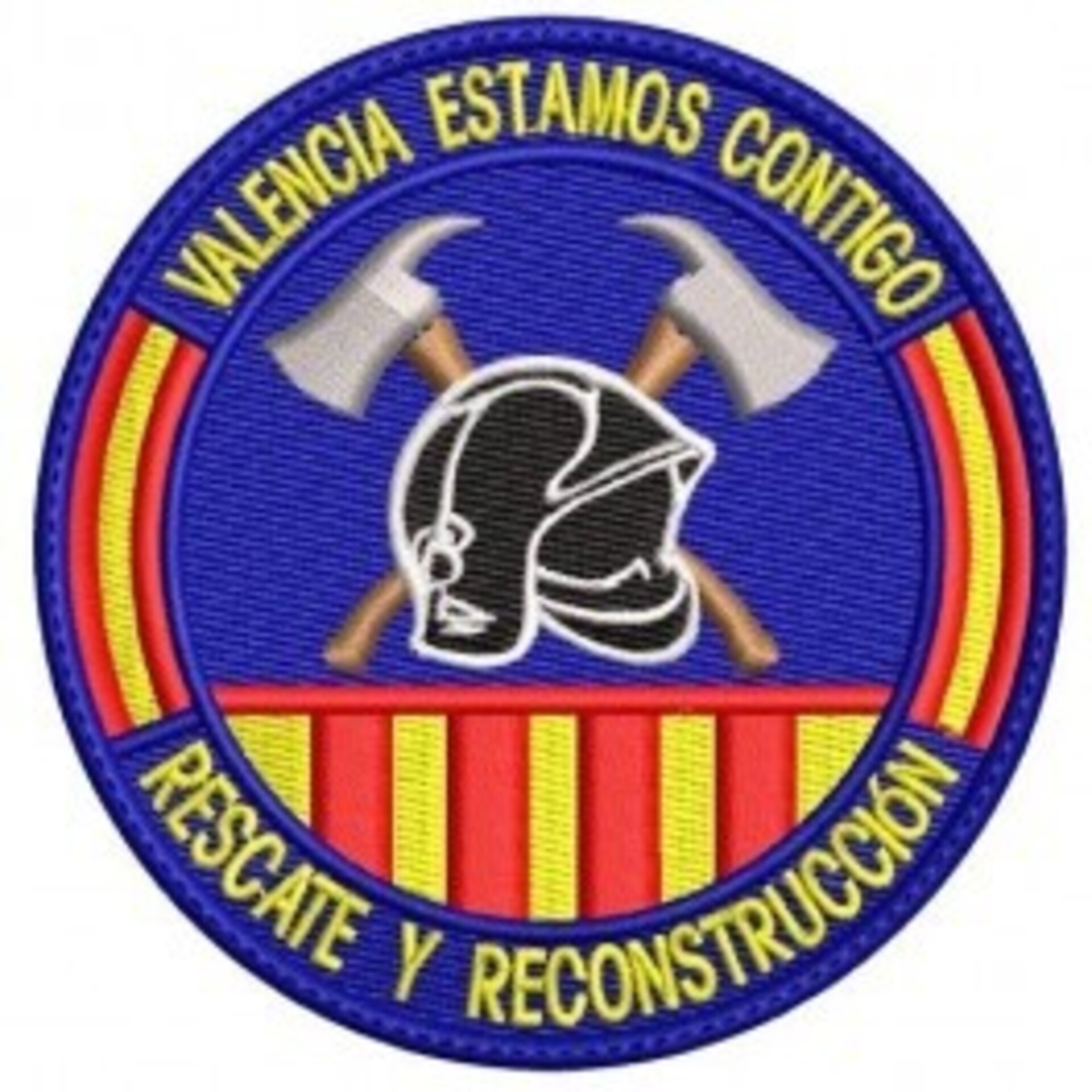 PARCHE BORDADO BOMBEROS (AYUDA Y RESCATE) - 1
