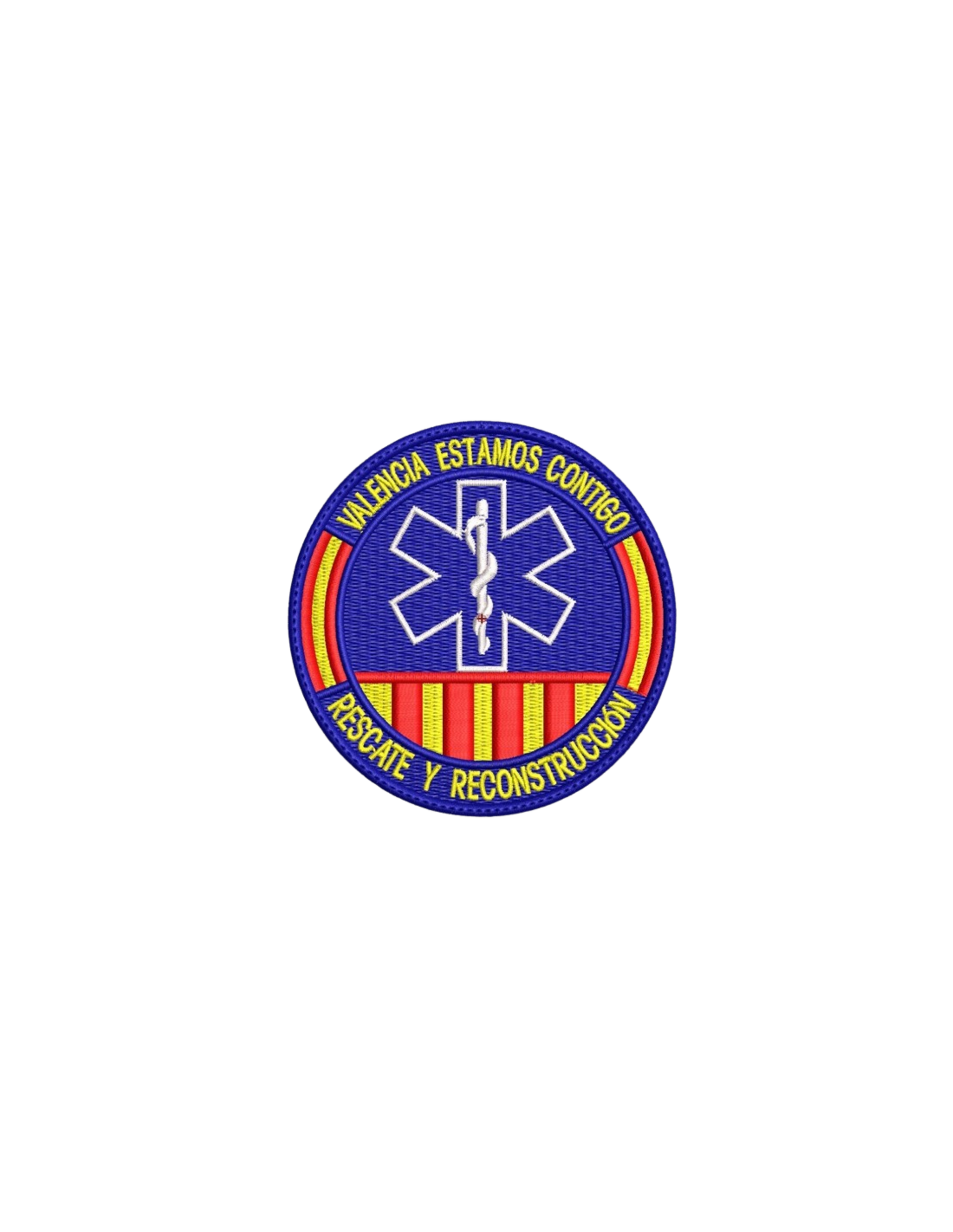 PARCHE BORDADO AMBULANCIAS (AYUDA Y RESCATE) - 1
