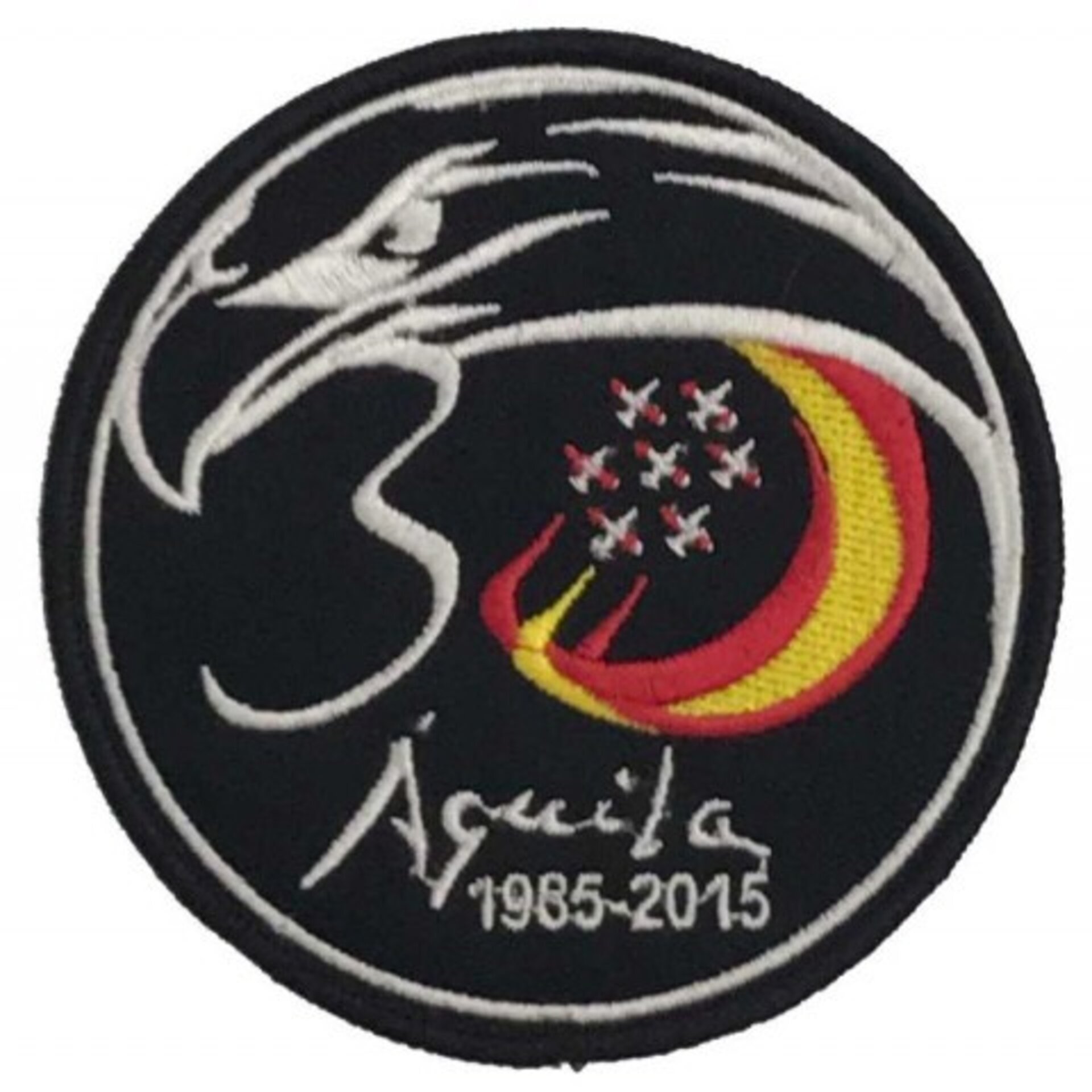 Parche 30 Aniversario Patrulla Águila negro escudo bordado - 1